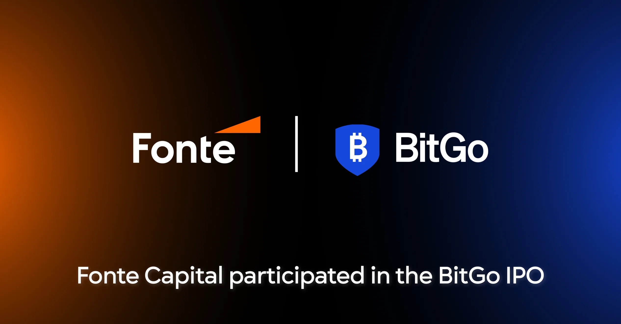 Fonte Capital participated in the IPO of BitGo Holdings Inc.