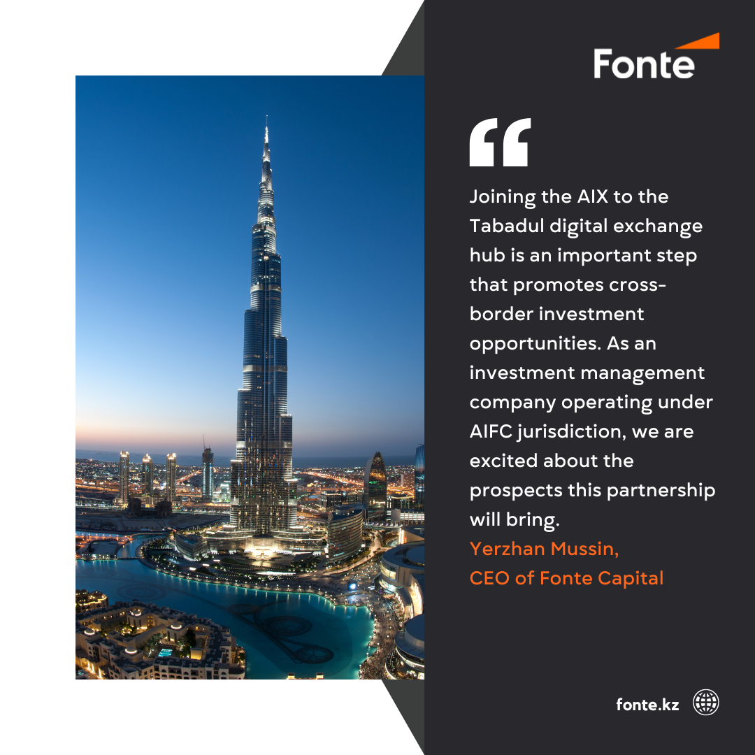 Fonte Capital participated in the AIFC Connect event in Dubai