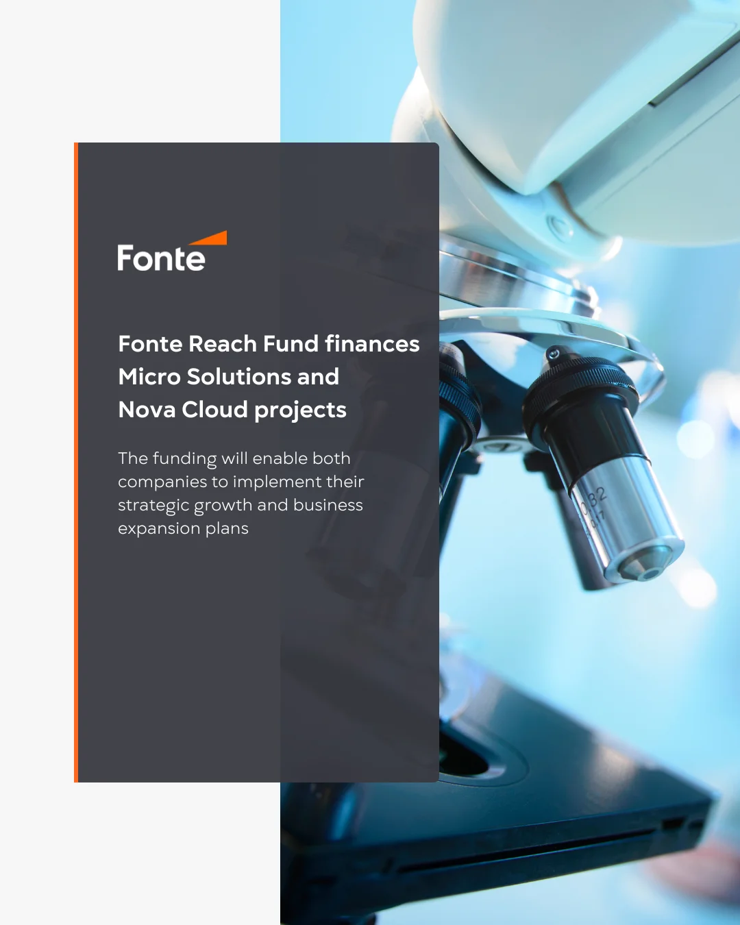 Fonte Reach Fund finances Micro Solutions and Nova Cloud projects